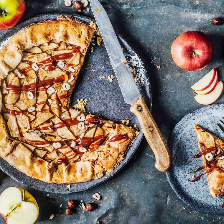 Salted Caramel Apfel-Galette