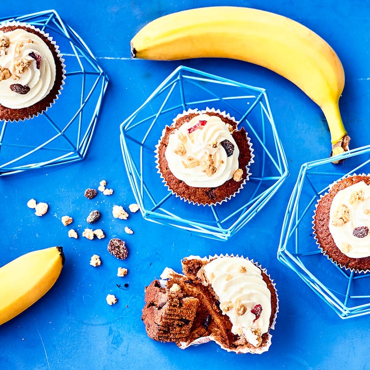 Schoko-Bananen-Cupcakes