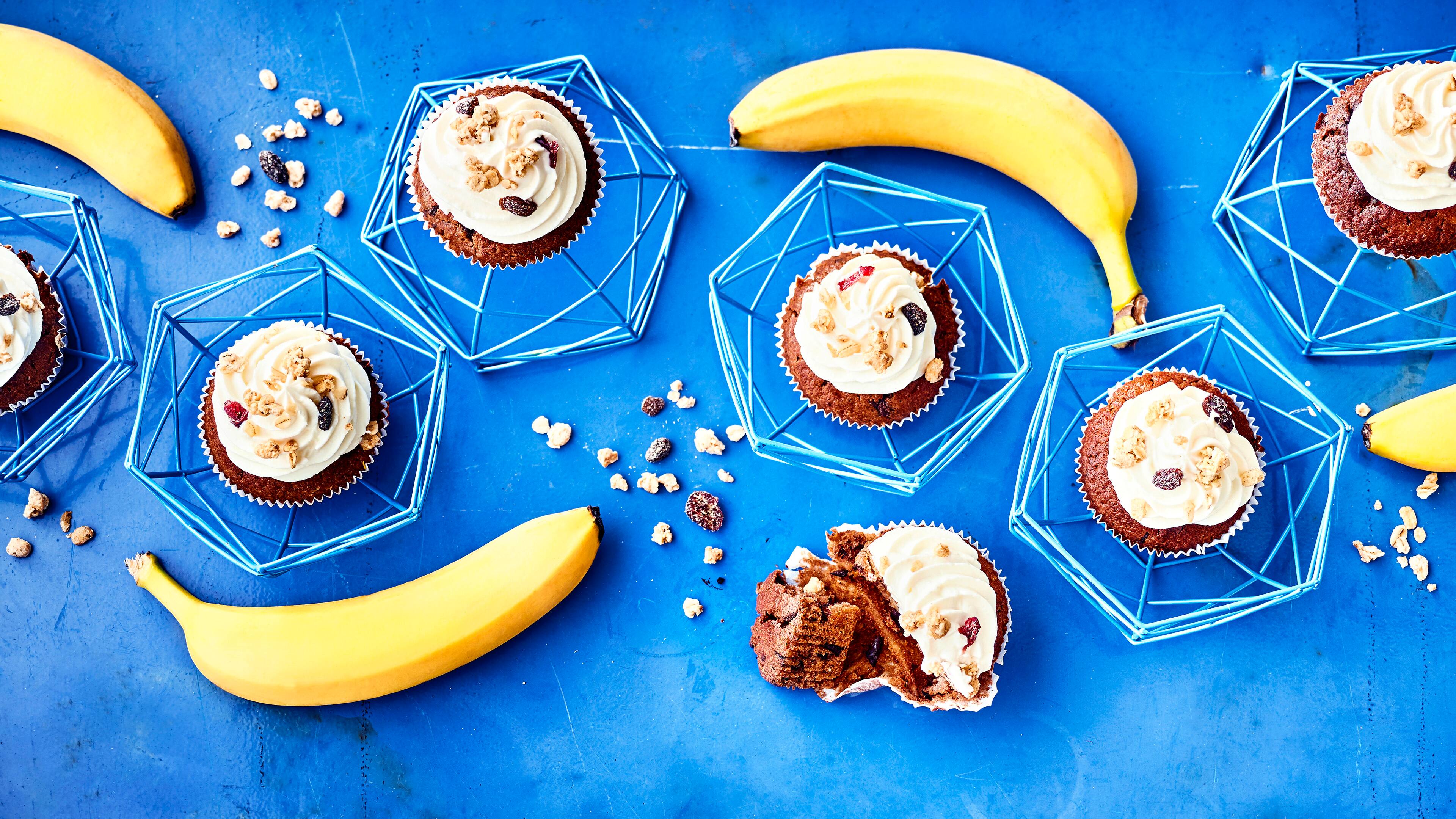 Schoko-Bananen-Cupcakes - Rezept | EDEKA