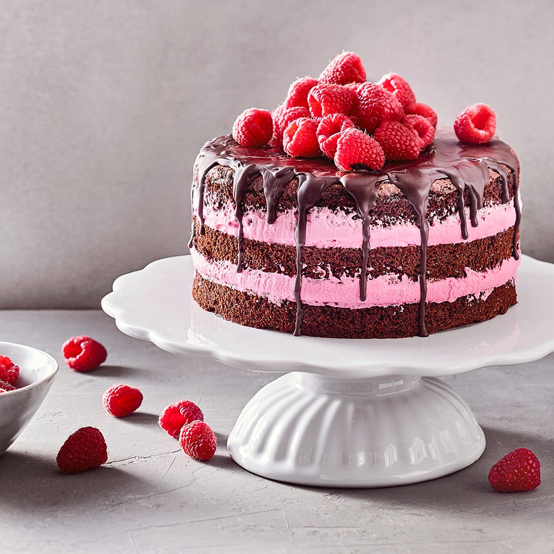 Schoko-Himbeer-Torte - Rezept