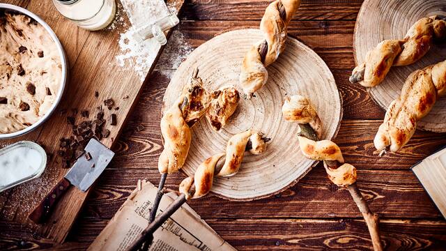 Schoko-Stockbrot