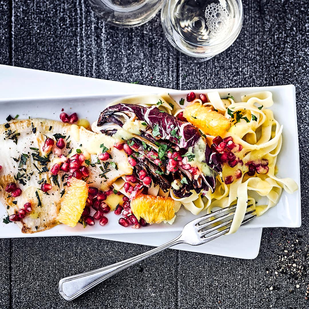Schollenfilet mit Radicchio