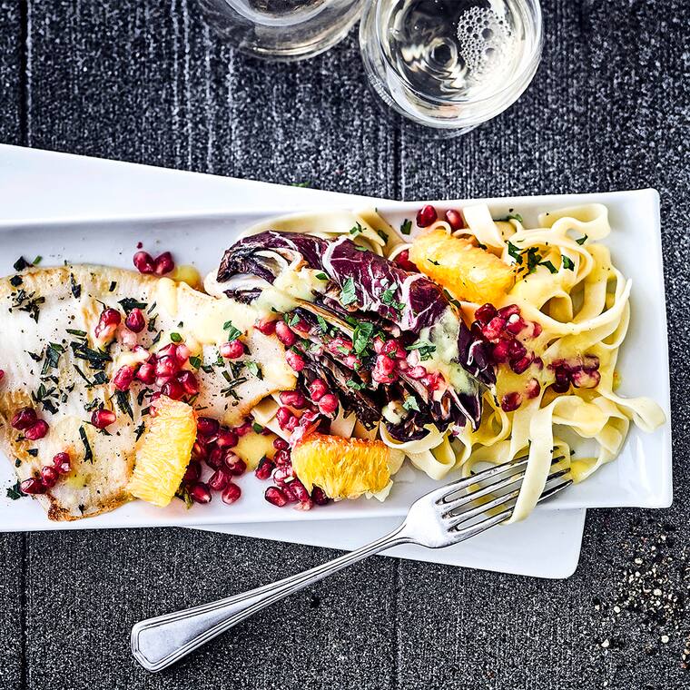 Schollenfilet mit Radicchio