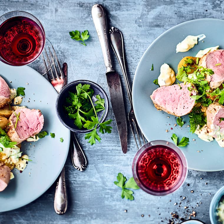 Schweinefilet mit Kartoffeln