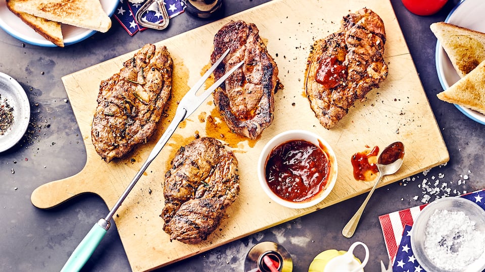 Schweinehalssteak USA