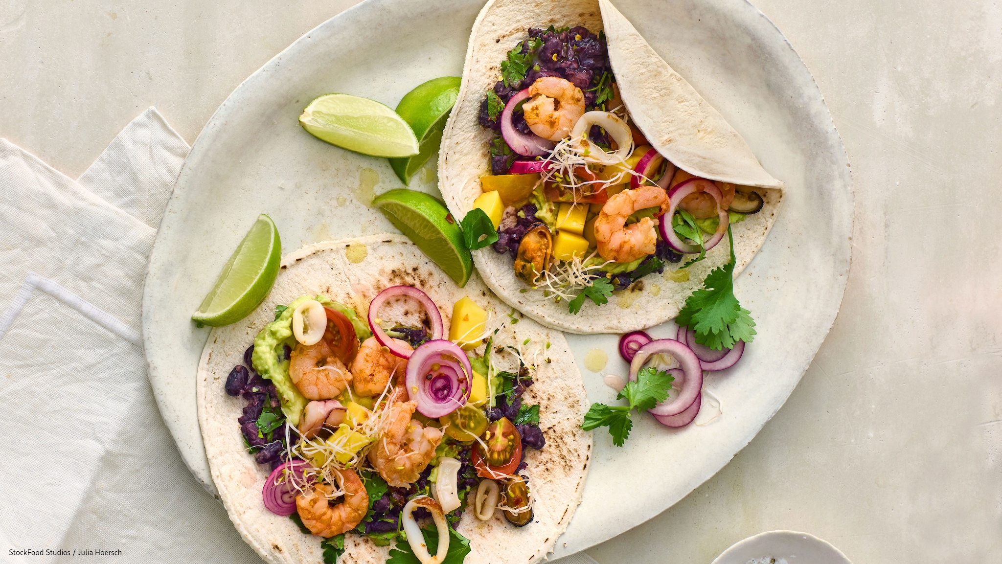 Seafood Tacos aus dem Airfryer