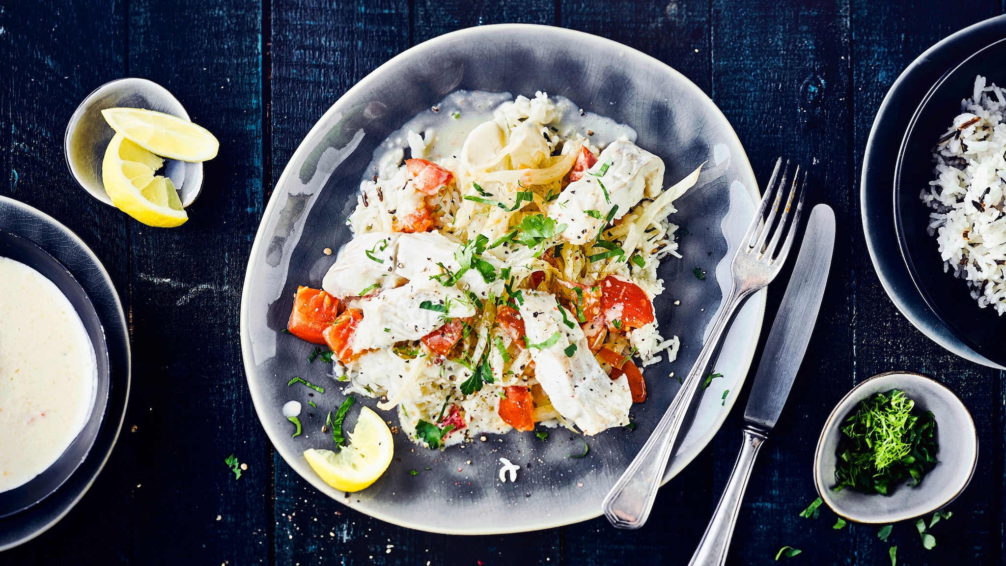 Seeteufel mit Roquefortsoße