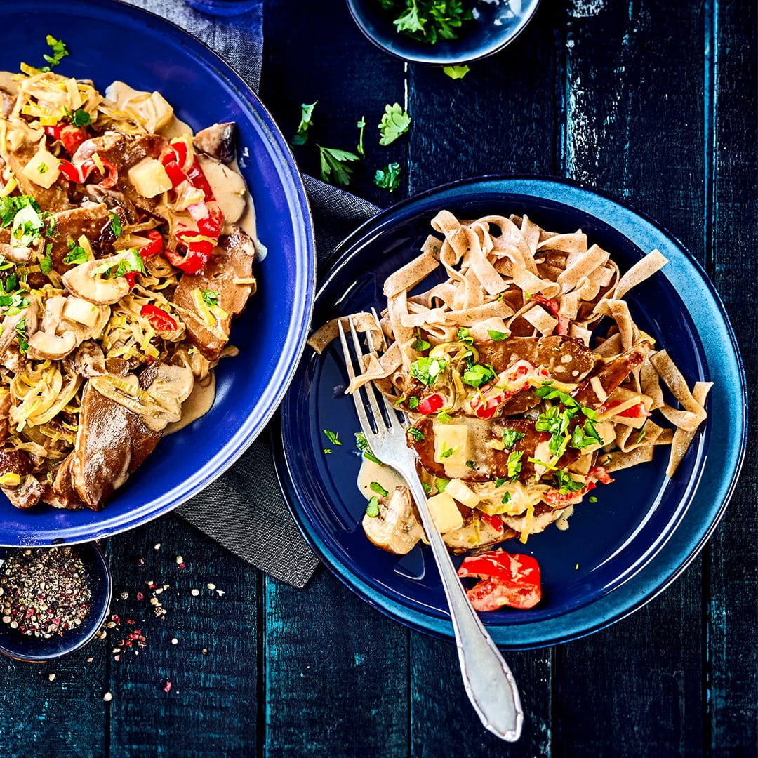 Seitan-Geschnetzeltes 