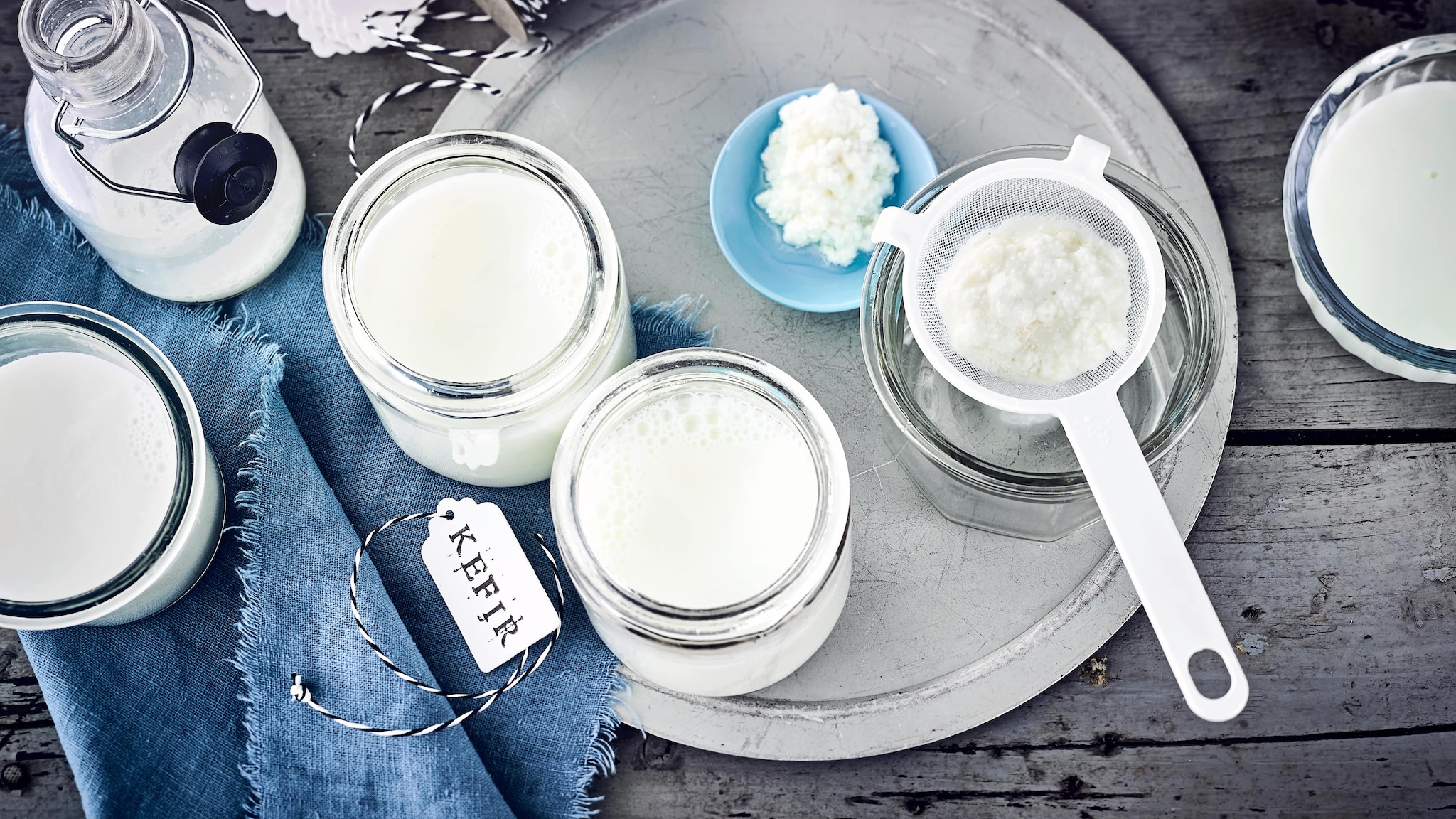 Selbstgemachter Kefir