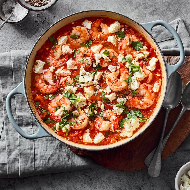 Shrimps Saganaki