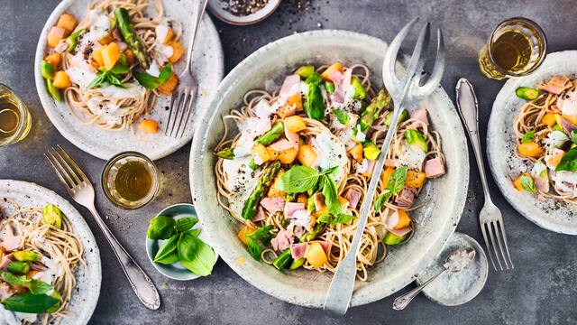 Spaghetti mit Melone