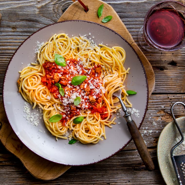 Spaghetti mit Bolognese