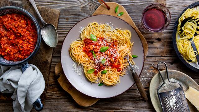 Spaghetti mit Bolognese