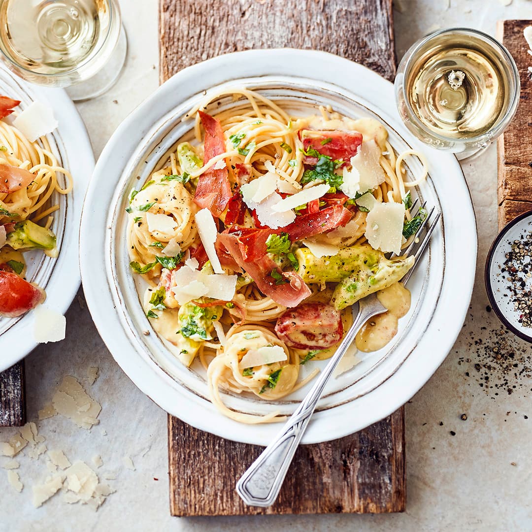 Spaghetti mit grünem Spargel - Rezept | EDEKA