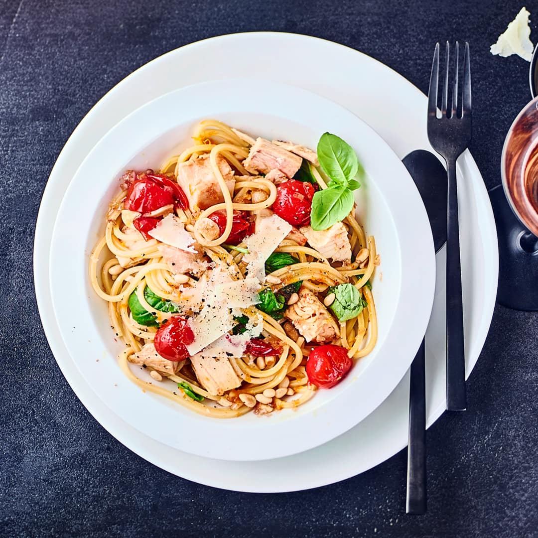 Spaghetti mit Thunfisch