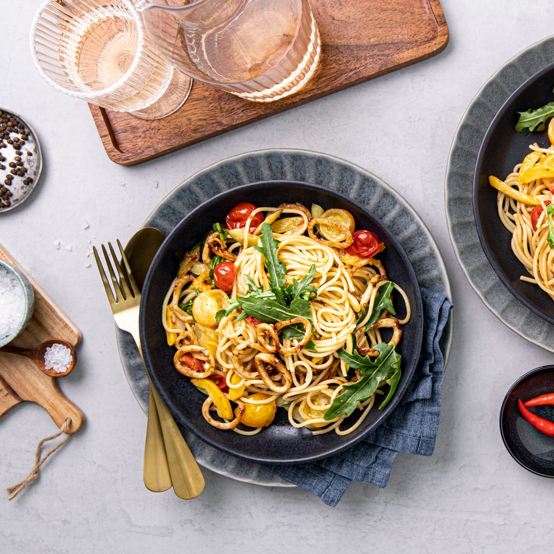 Spaghetti Mit Tintenfisch Rezept