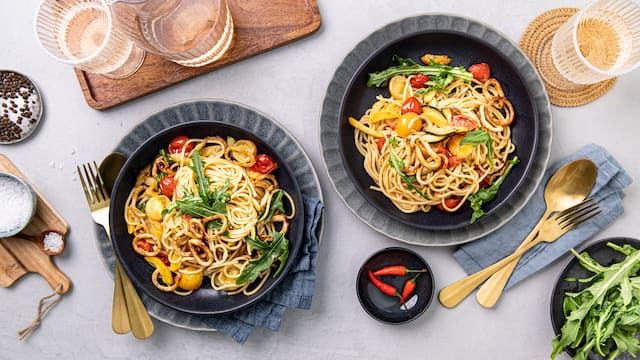 Spaghetti mit Tintenfisch