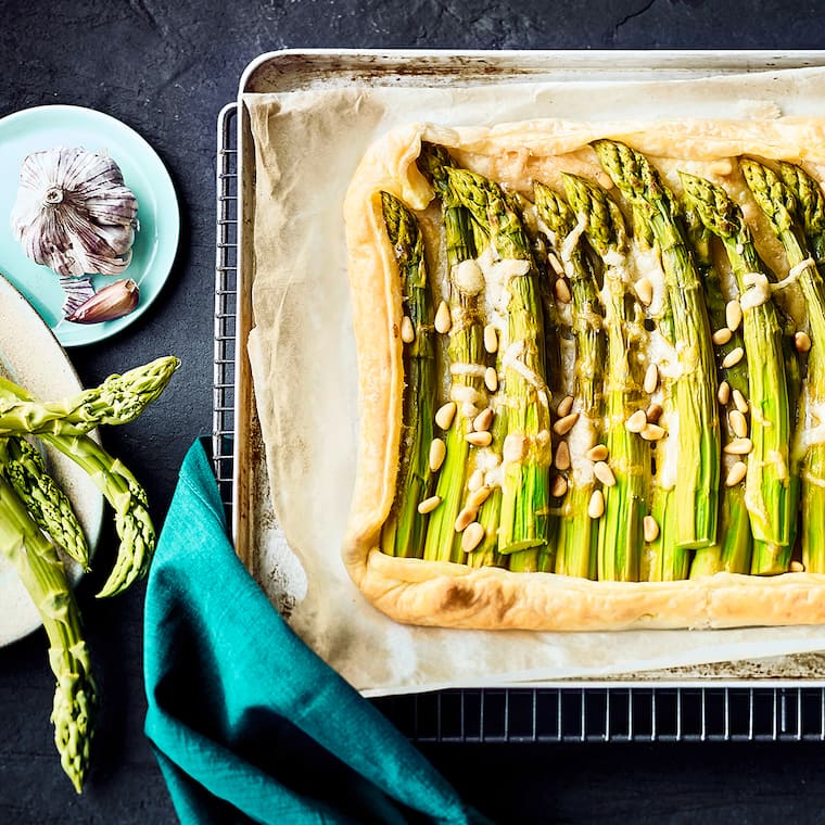 Spargel-Blätterteig-Tarte