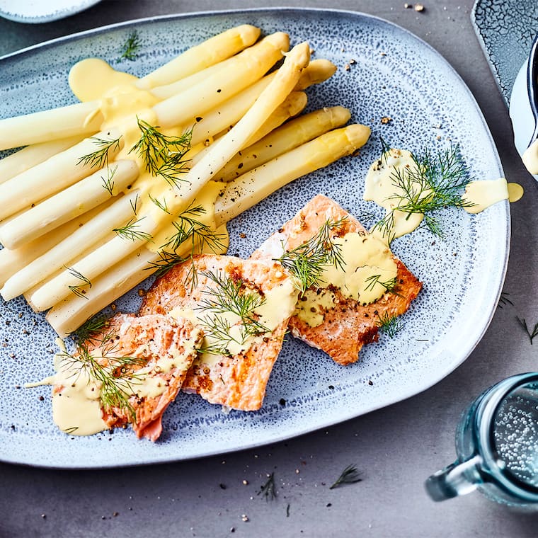 Spargel mit Lachs