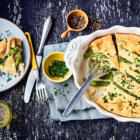 Spargel-Quiche
