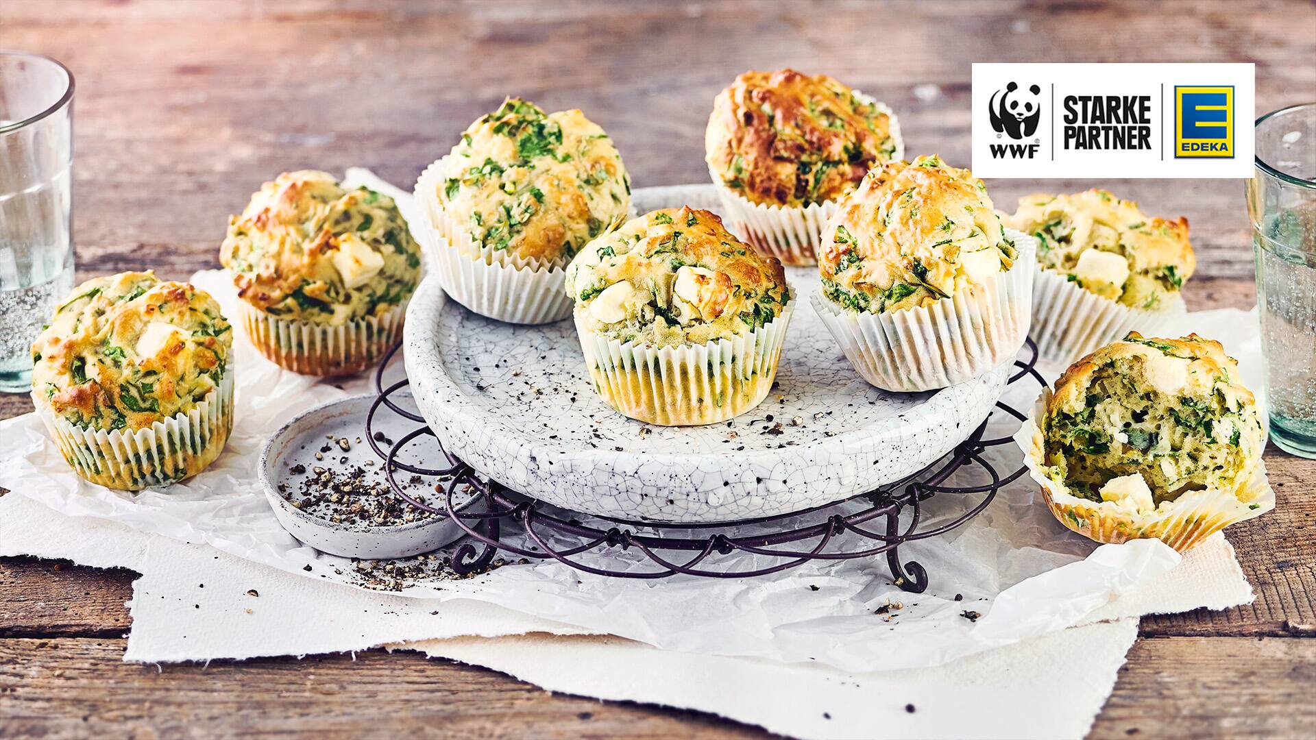Spinat-Feta-Muffins