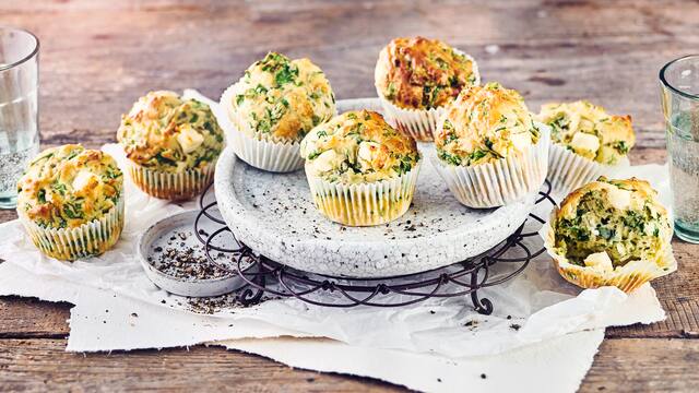 Spinat-Feta-Muffins