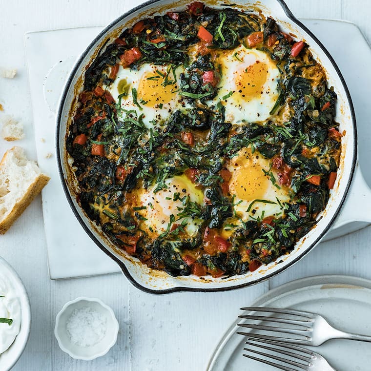 Spinat-Shakshuka