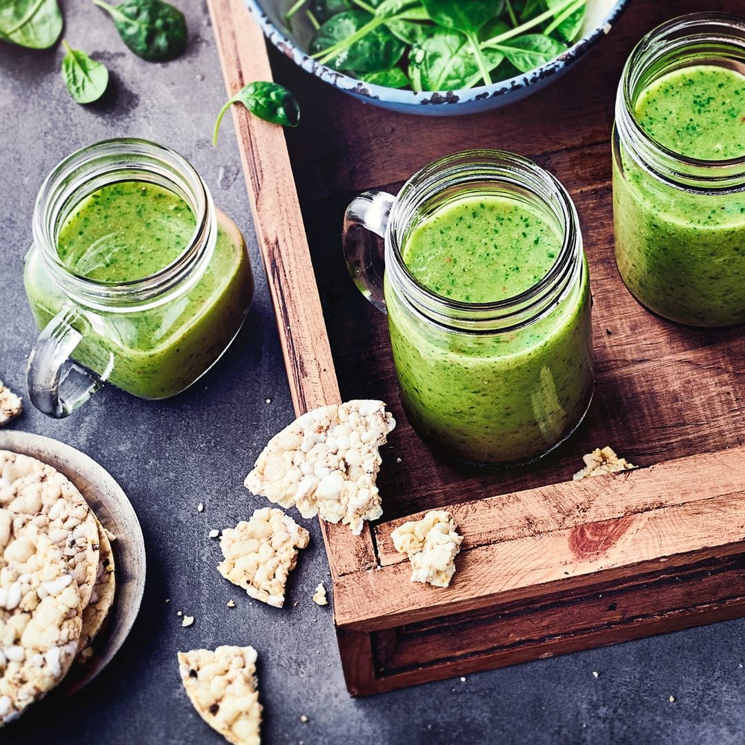 Spinat-Smoothie-mit-Erdbeere