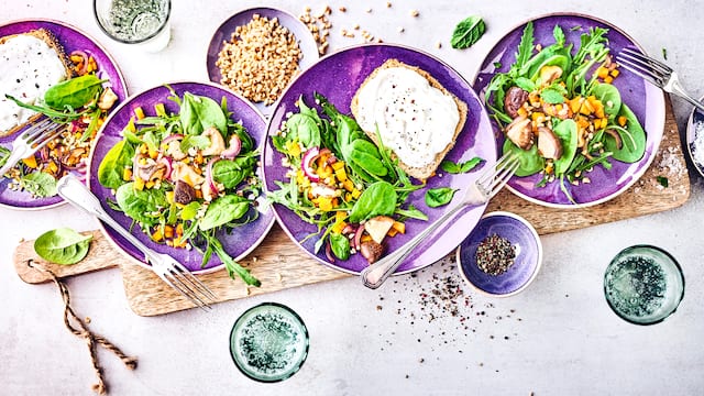 Spinatsalat mit Rucola