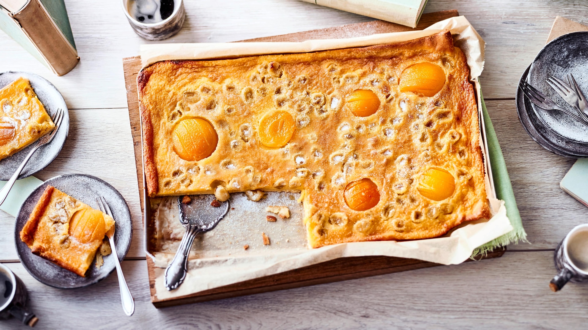 Stachelbeer-Aprikosenkuchen