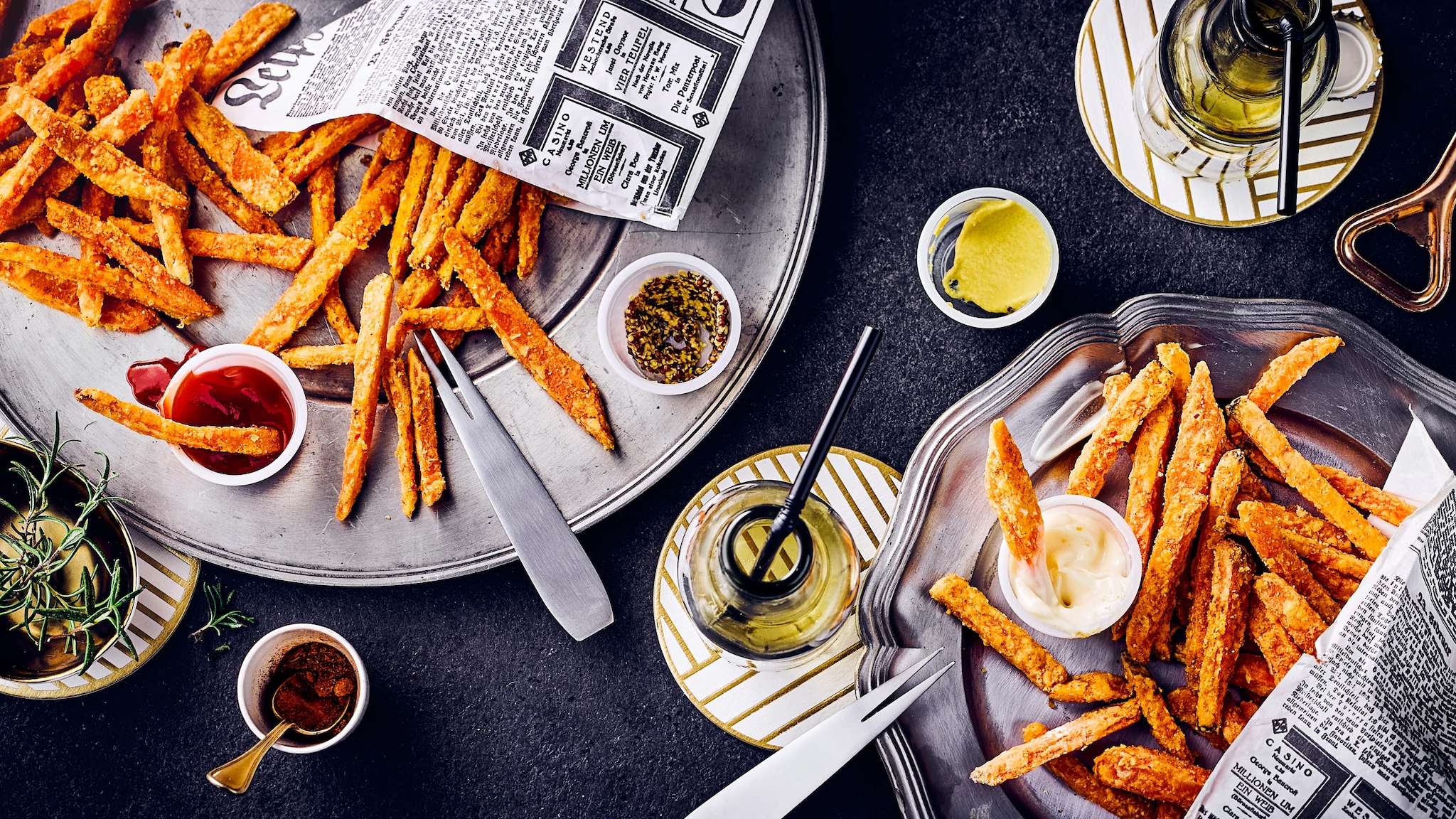 Beliebte Süßkartoffelpommes