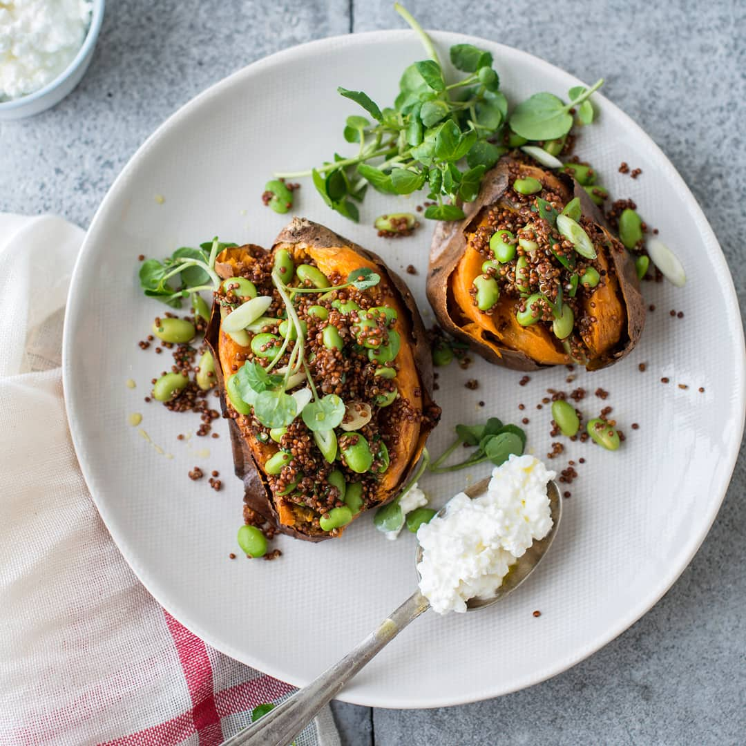 Süßkartoffeln mit Quinoa Rezept | EDEKA