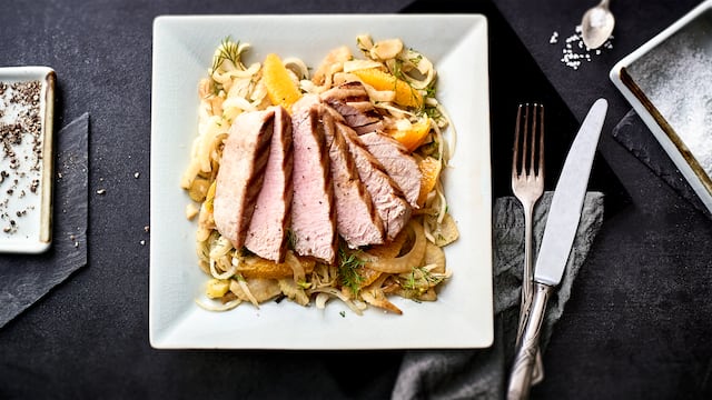 Thunfischsteak auf Fenchel