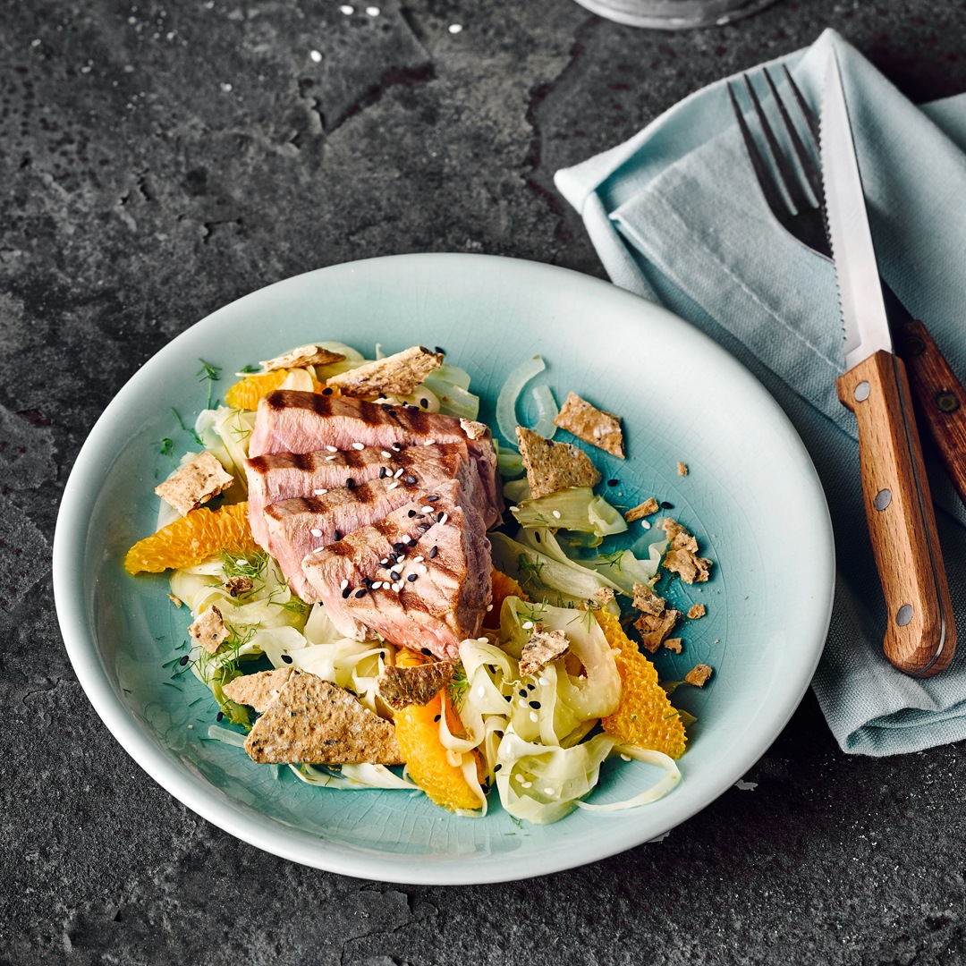 Thunfischsteak In Sesamkruste