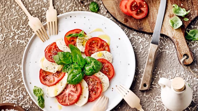 Tomaten mit Mozzarella