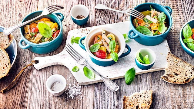 Tomaten Oliven Tofu Snack Rezept