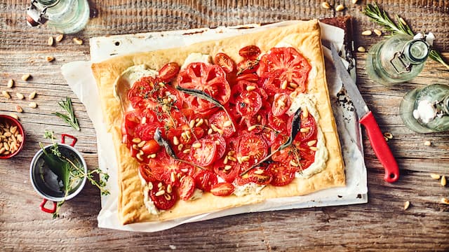 Tomaten-Pinien-Tarte