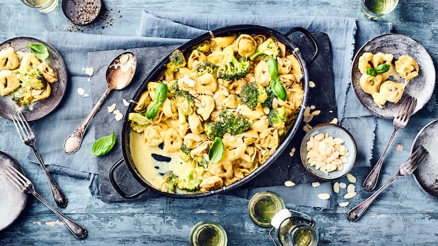 Tortelloni-Broccoli-Gratin