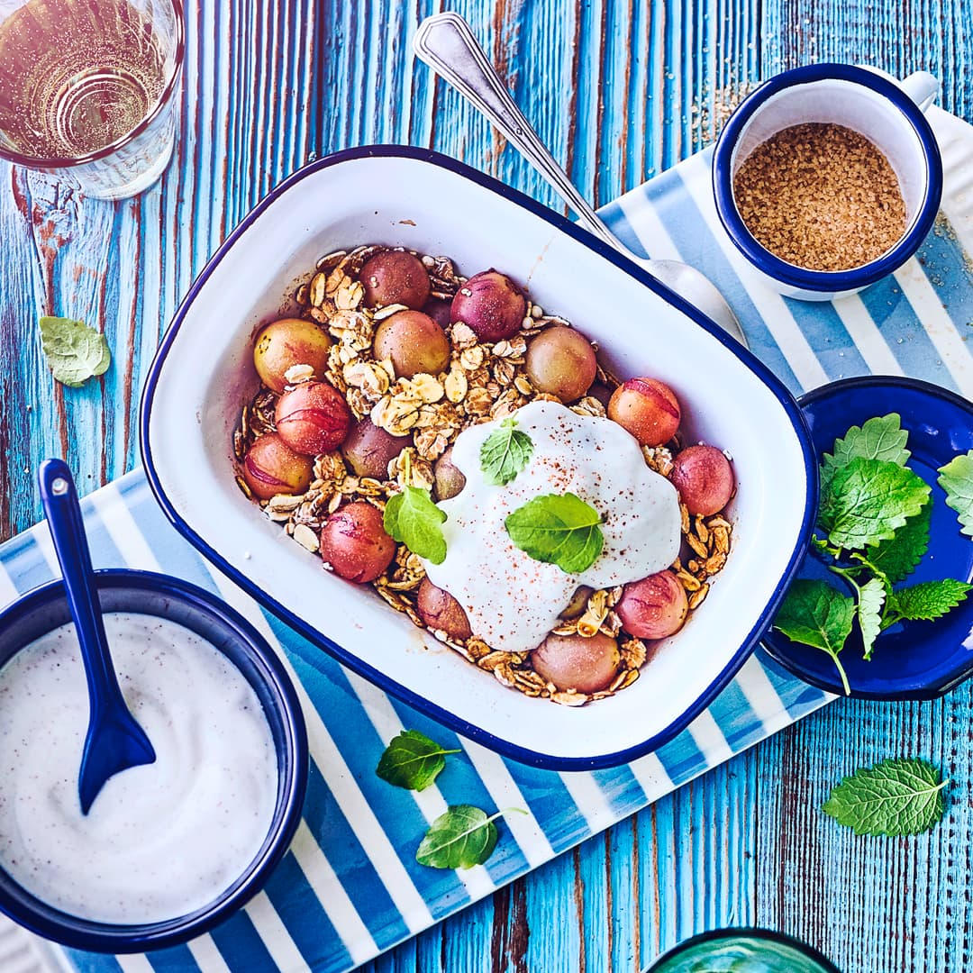 Überbackenes Trauben-Müsli