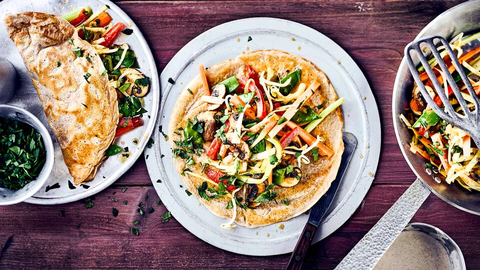 Vegane Buchweizen-Crepes
