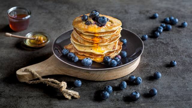 Blaubeer-Pancakes