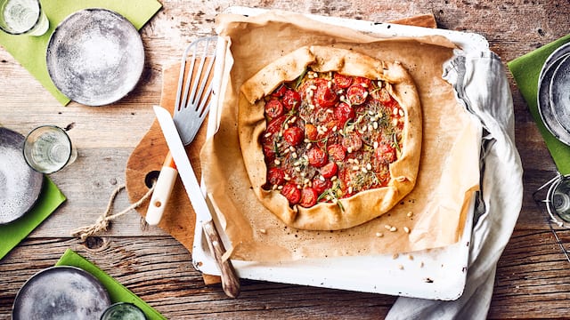 Vegane Galette mit Tomaten