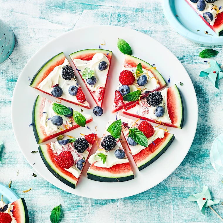 Wassermelonenpizza