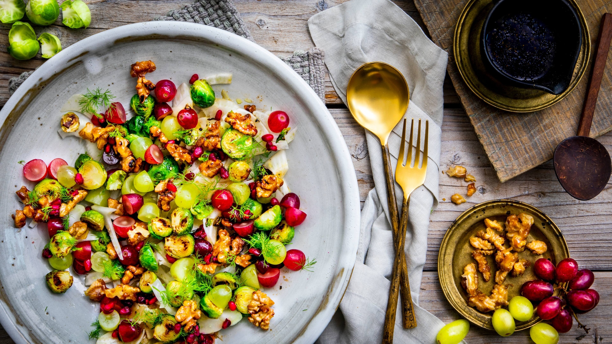 Wintersalat mit Mascarpone-Dressing