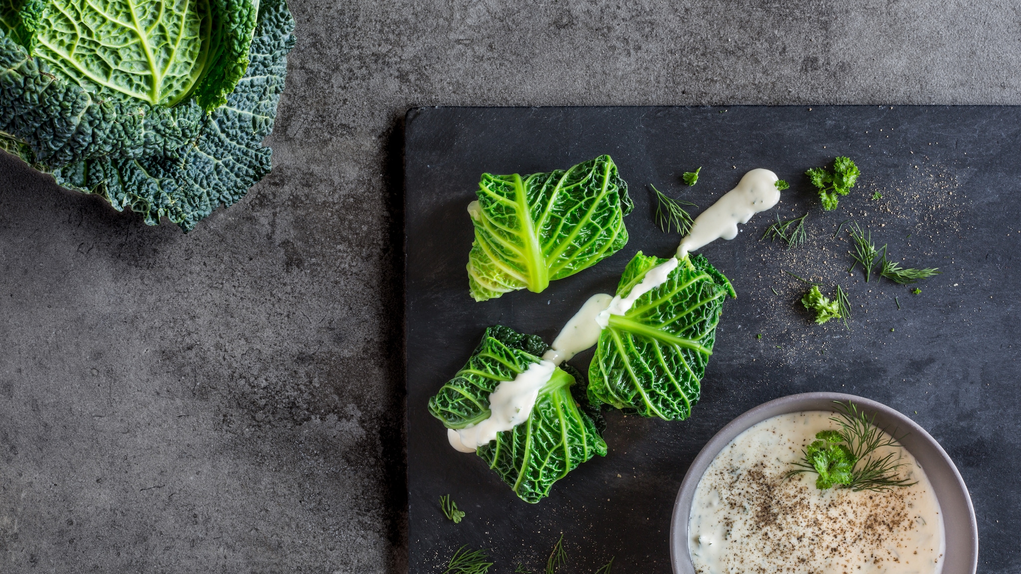 Wirsingröllchen mit Seelachs