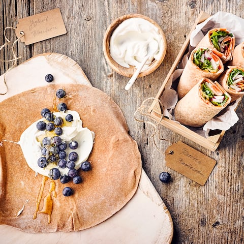 Wraps herzhaft und süss