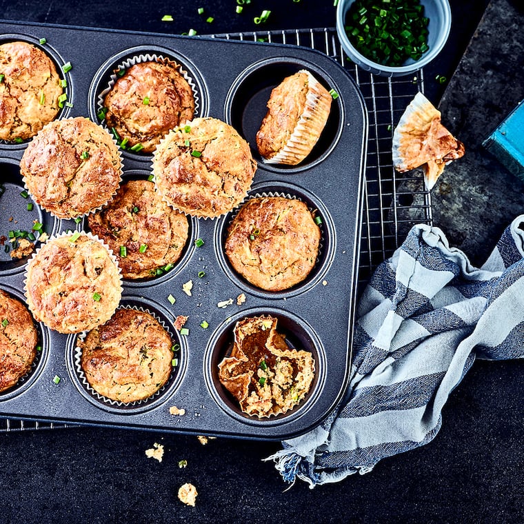 Zucchini-Tomaten-Muffins