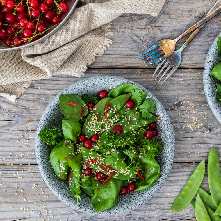 Zuckerschoten-Salat