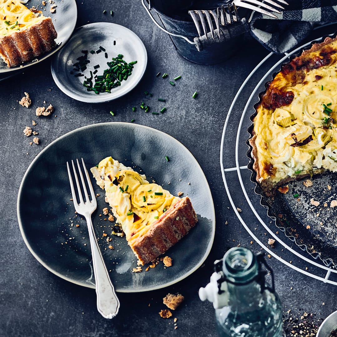 Zwiebel-Lauch-Quiche - Rezept | EDEKA