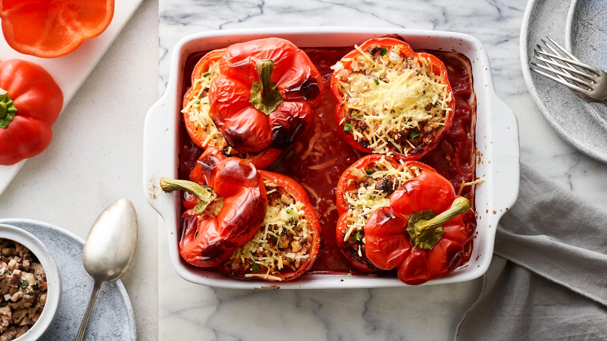 Gefüllte Paprika vegan Rezept EDEKA